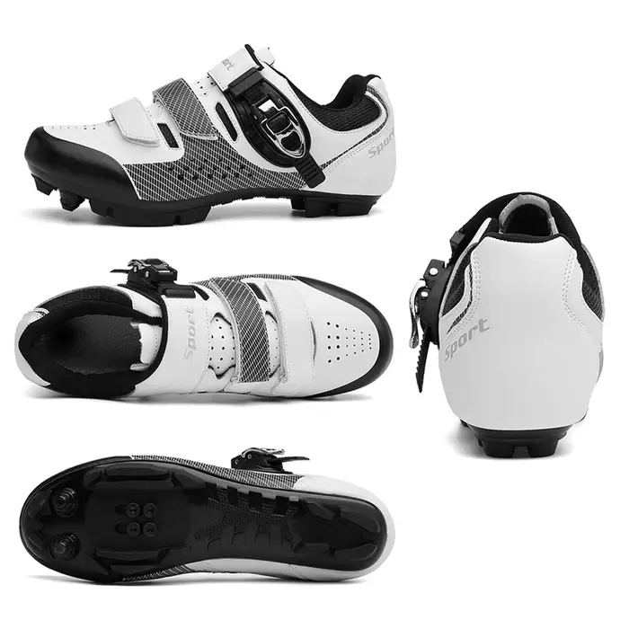 Chaussures de cyclisme professionnelles pour hommes, baskets SPD à taquet plat pour vtt, autobloquan