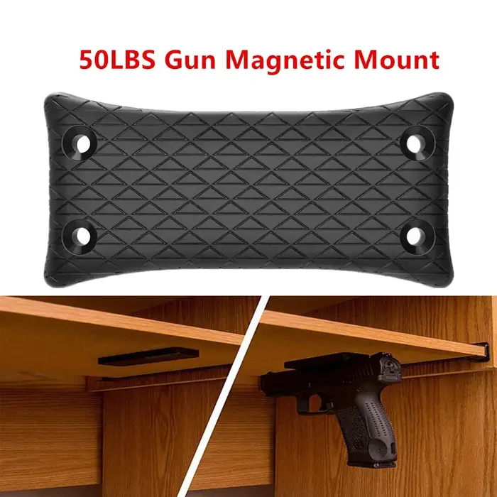 MAGORUI – support magnétique pour armes à feu 50lbs, revêtement en caoutchouc, convient aux armes de