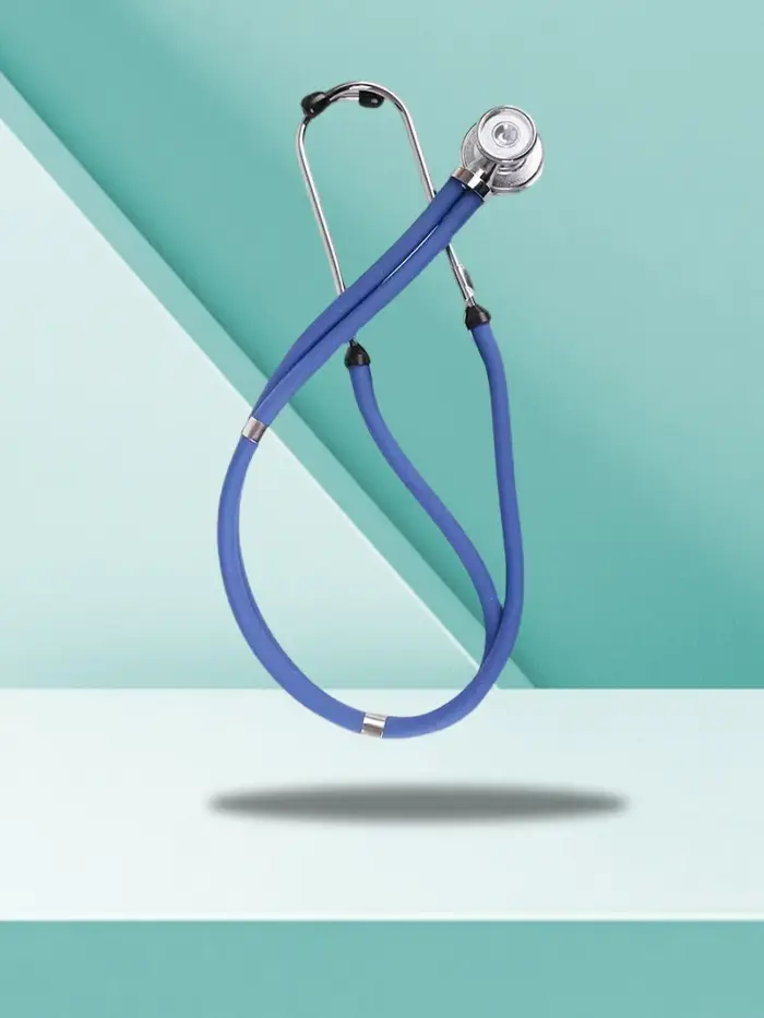 Stéthoscope vétérinaire en gros |   Acier inoxydable à double tête |   Tube épaissi de 61 cm |   Bét