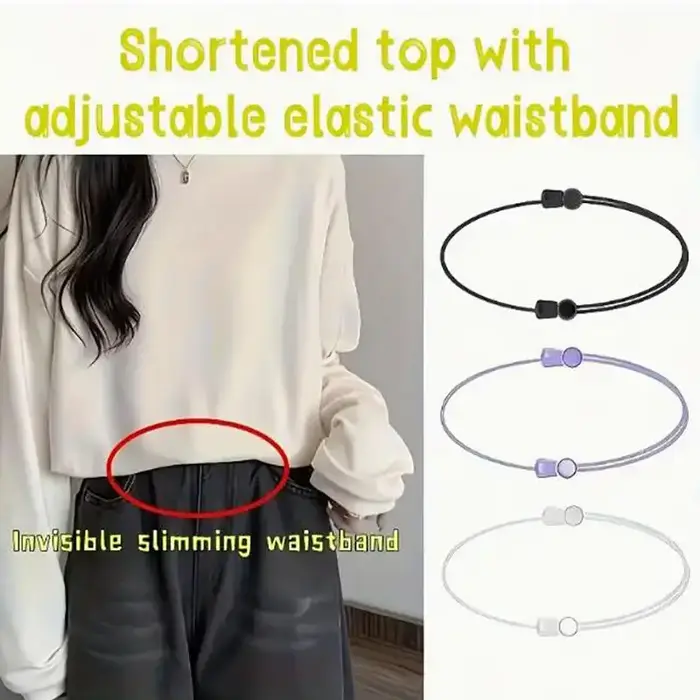 Ceinture invisible pour chemise tricotée en polyester ajustable anti-plis pour homme et femme occasions spéciales élégante à offrir