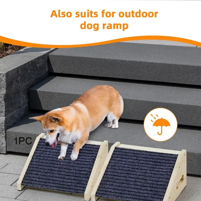 Échelle d'escalier pour chien, assemblage facile, antidérapant, rampe professionnelle multifonctionnelle pour chien, fournitures d'ornement pour chiens plus âgés, canapé-lit, voitures