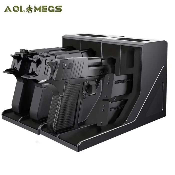 Accessoire de rangement pour arme de poing avec mousse haute densité et design modulaire pour protection et personnalisation