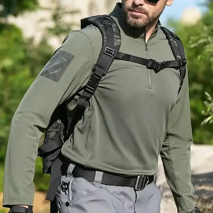 Chemise à manches longues HAN WILD 1/4 Zip