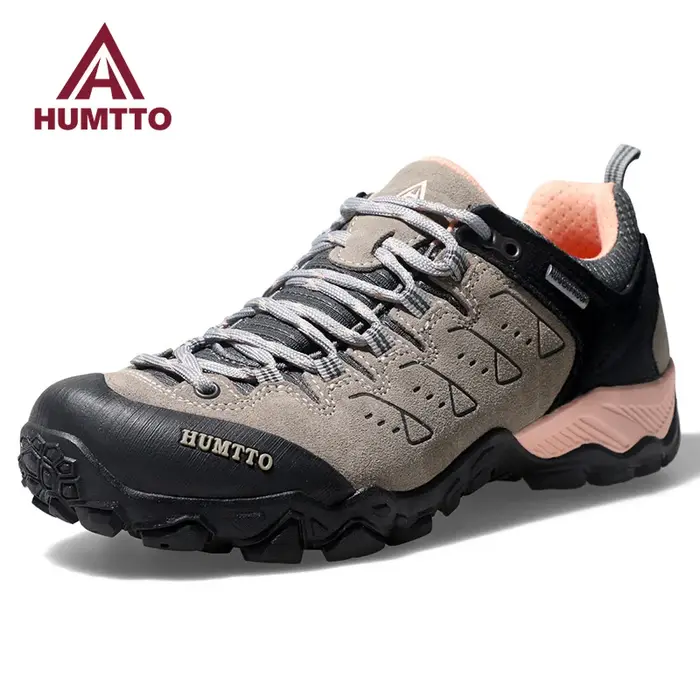 HUMTTO – chaussures de Trekking imperméables pour femmes, baskets de luxe de styliste, en cuir, déco