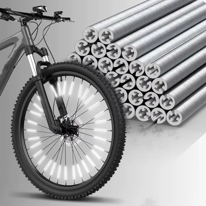 36 pièces réflecteurs à rayons ensemble de vélo étanche assemblage facile, 360 °   Visibilité Condui