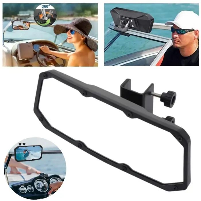 Rétroviseur de bateau, accessoires marins pour Jet Ski Yacht PWC, rétroviseur grand Angle réglable, 