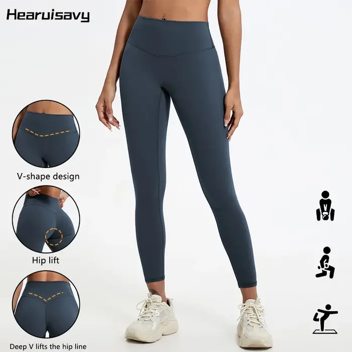 Leggings de sport pour femmes Hearuisavy, tissus super doux, taille haute, pour la gym, le yoga, la 