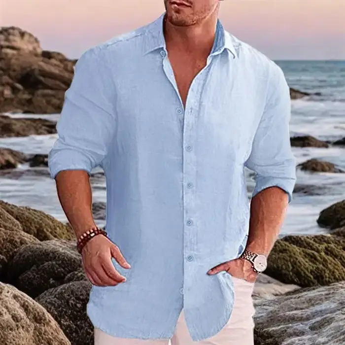Chemise polyvalente à manches longues pour hommes