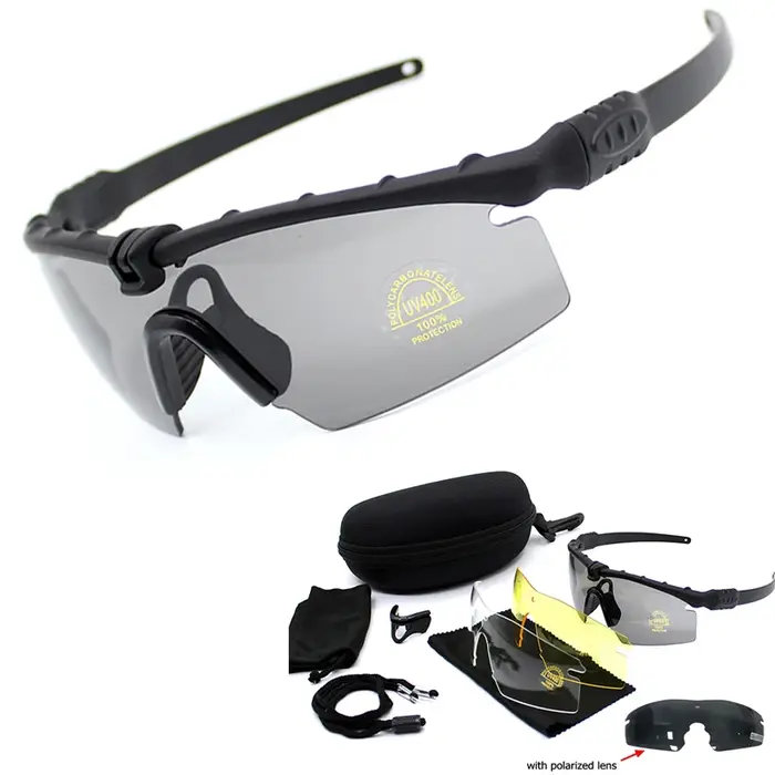 Lunettes tactiques militaires polarisées 3.0 pour chasse et tir - protection balistique optimale