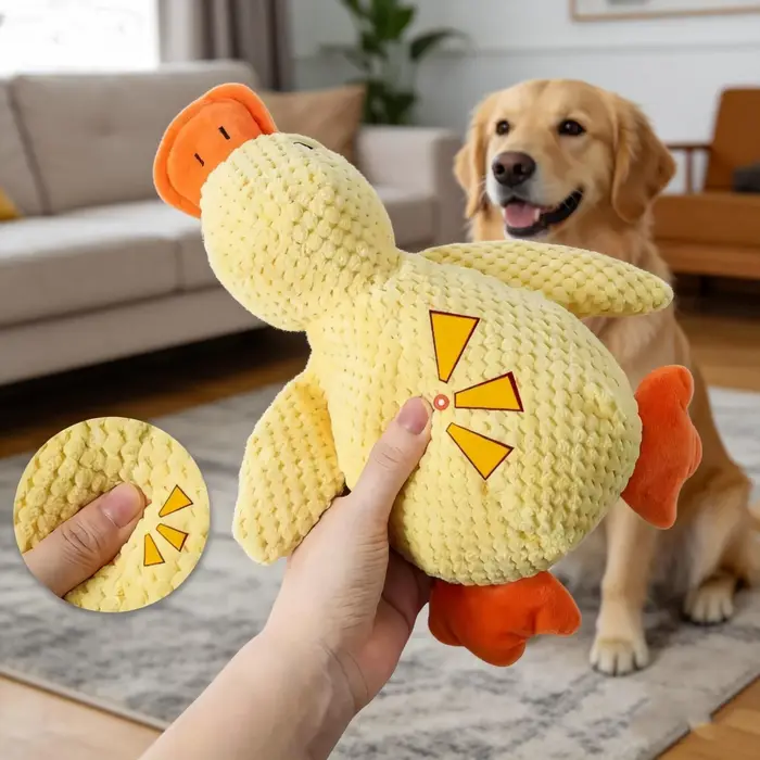 Peluche interactive pour chien