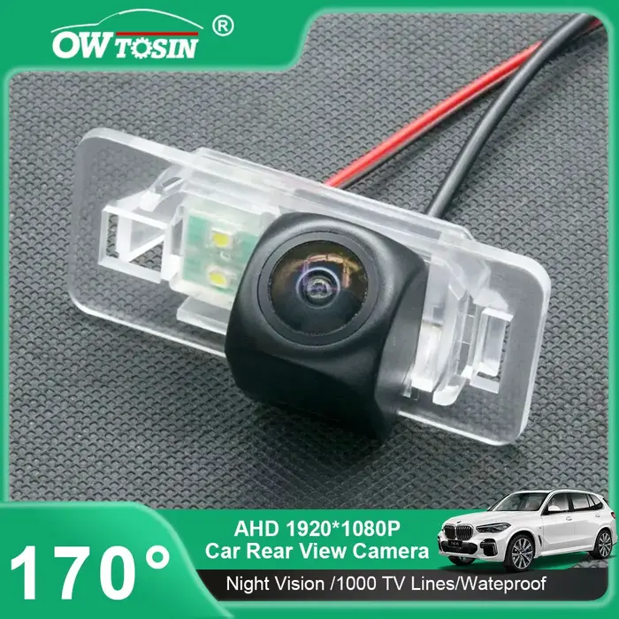 AHD 720P/1080P Fisheye caméra de recul de voiture pour BMW série 3 X3 X5 X6 E53 E90 E91 E92 E83 E38 