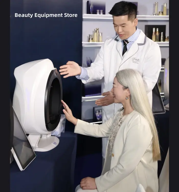 Nouvel analyseur de peau 3D, appareil d'analyse de la peau 15,6 pouces, analyseur facial, scanner d'