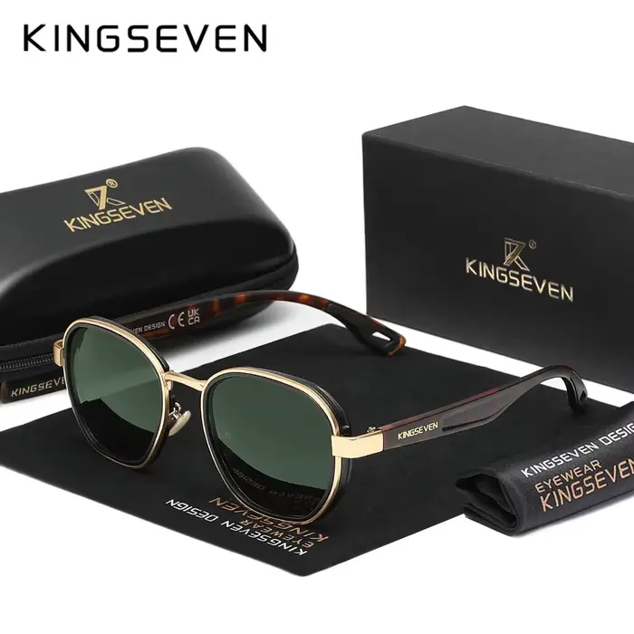 KINGSEVEN flambant neuf lunettes de soleil originales hommes polarisées UV400 luxe lunettes pour fem