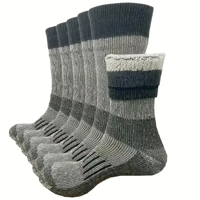 Chaussettes randonnée laine 3 paires chaudes respirantes pour chasse hiver bottes armée verte
