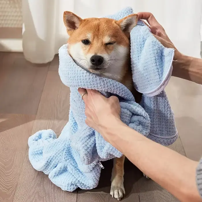 Serviette absorbante pour chien