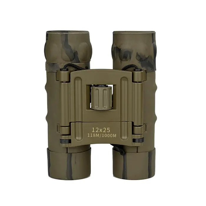 Jumelles professionnelles camouflage 12×25 alliage magnésium étanches phase coated pour chasse