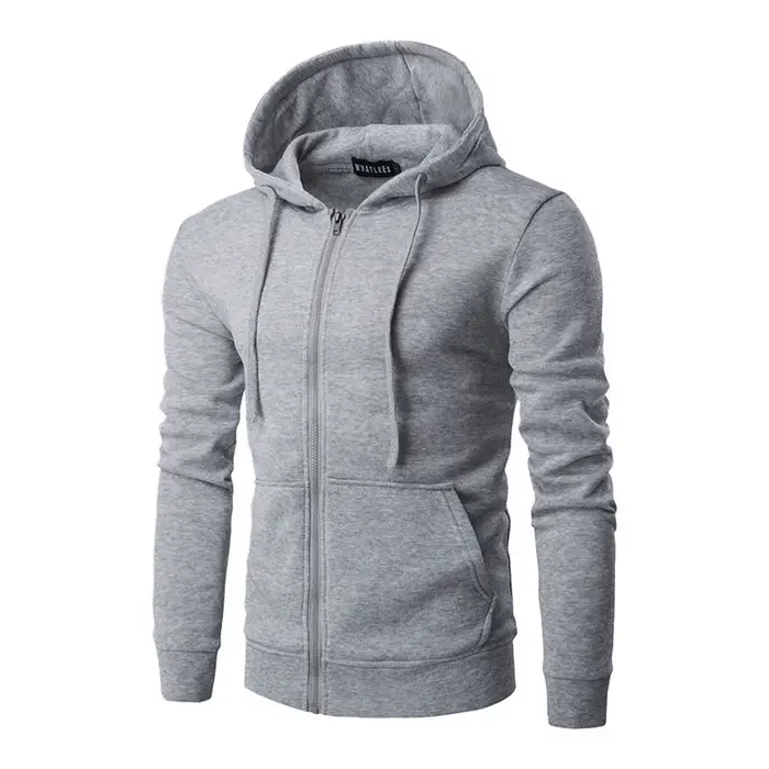 Printemps automne hommes sweats à capuche à manches longues cardigan à fermeture éclair homme/femme 