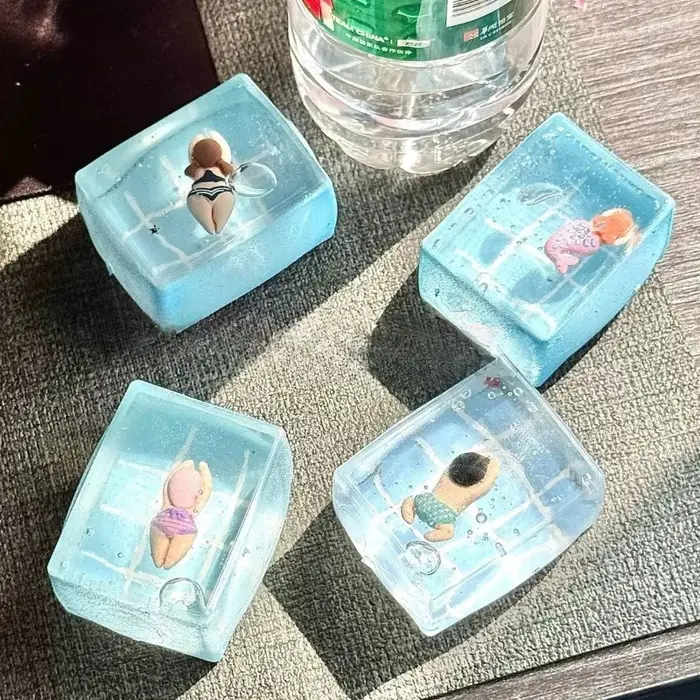 Jouets à presser pour piscine, 1 pièce, soulagement du Stress en maltose, jouet Fidget à rebond lent