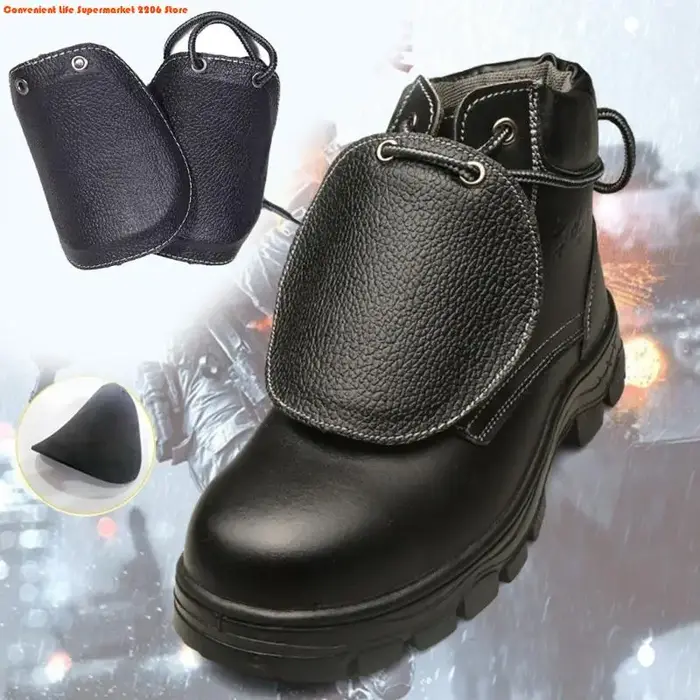 E06E 2PCS Anti Smash Safety Shoe Covers Metatarsal Guard for Work Boot Universal Taille
