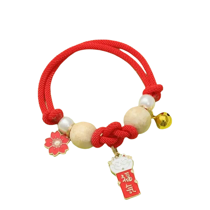 Collier anti-puces réglable pour chat, fait main, design ethnique, avec clochettes, bijou pour chiot