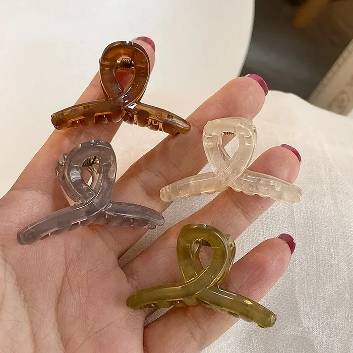 Mini pinces à cheveux en MSI pour femmes, pince requin, pince à frange, demi-cravate douce, vêtement