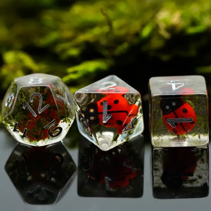 Cusdie animaux mignons DnD dés résine D4 D6 D8 D10 D % D12 D20 jeu de dés polyédriques pour D & D Pathfinder jeu de rôle Table jeux de société