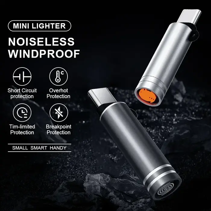 Mini allume-cigare avec interrupteur TYPE-C