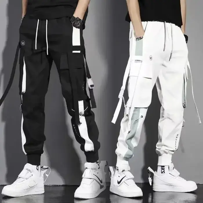 Salopette sport taille extra large homme femme cargo vintage Y2k style scène travail vêtements coréens