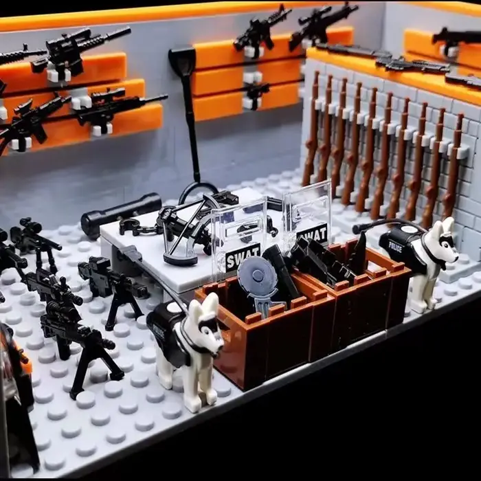 Pistolets de soldats de Police