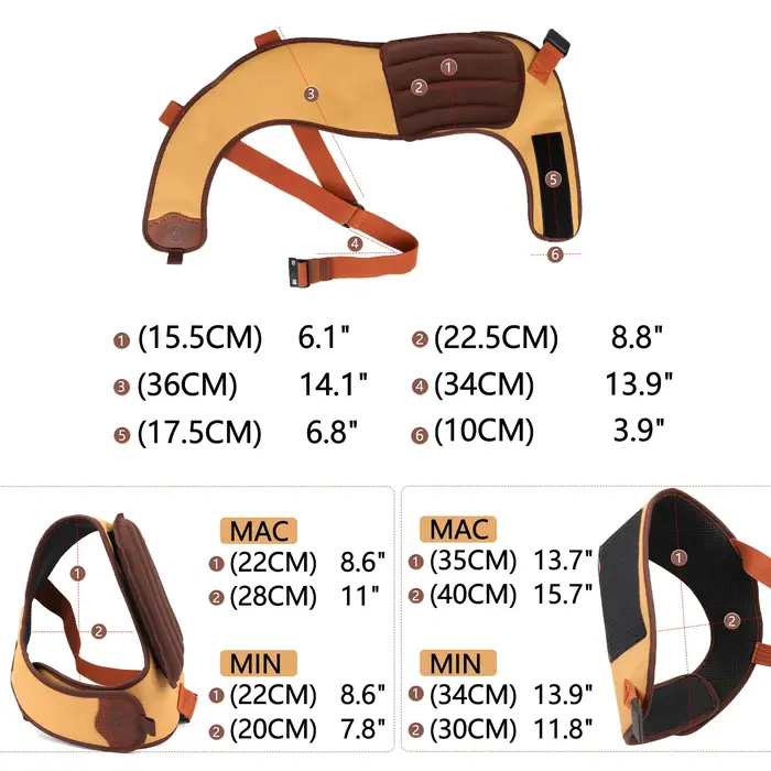 Tourbon-Bouclier de champ rembourré en toile pour fusil de chasse