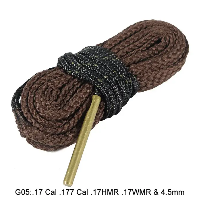Corde de nettoyage d'alésage de pistolet de chasse. 22 Cal.223 Cal.38 Cal & 5.56mm 7.62mm 12GA, Kit 