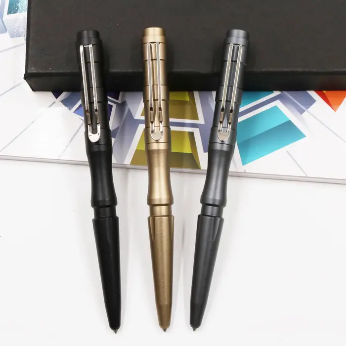 Stylo tactique fournitures d'auto-défense paquet cadeau Aviation alliage d'aluminium Protection de sécurité outil de