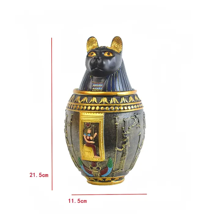 Urne pour animaux de compagnie chien chat oiseaux cendres urne egypte pharaon décoration mythique sa