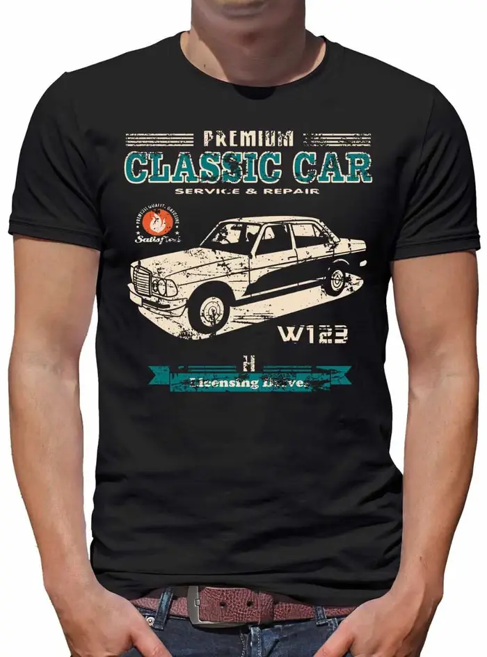 T-shirt en coton pour homme, marque de mode, nouveau, TLM, avec minuterie, Typ W123, 2019