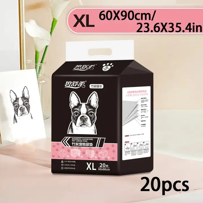 Coussin d'urine pour chien, coussin d'incontinence urinaire jetable surdimensionné au charbon actif,