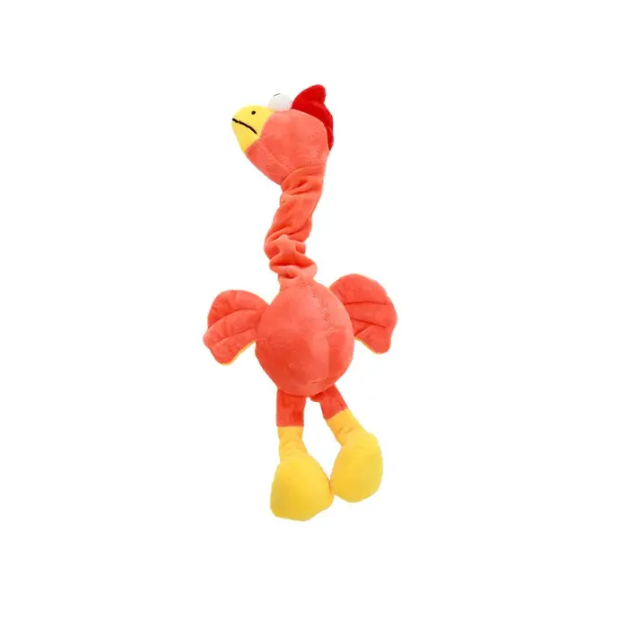 Jouet pour chien en peluche couineur à long cou, jouet interactif à mâcher et à tirer, jouet pour an