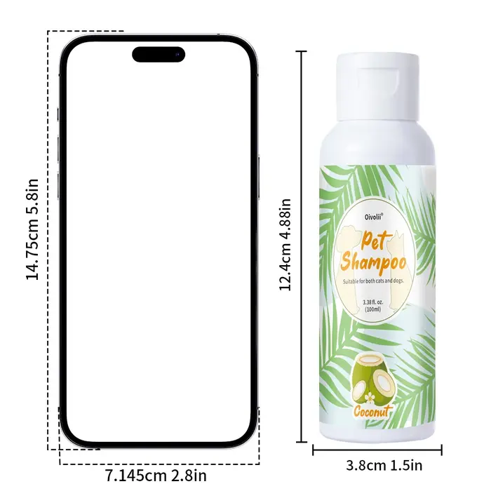 Shampoo pour chien à l'odeur de noix de coco, nettoyant, hydratant, désodorisant, parfum longue duré