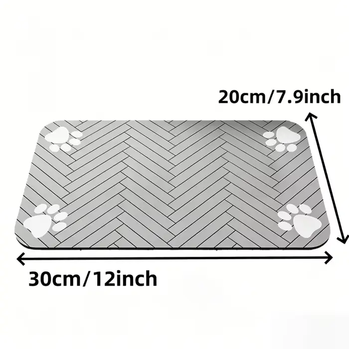 Tapis d'alimentation pour animaux de compagnie - Tapis absorbant pour gamelles d'eau et de nourritur