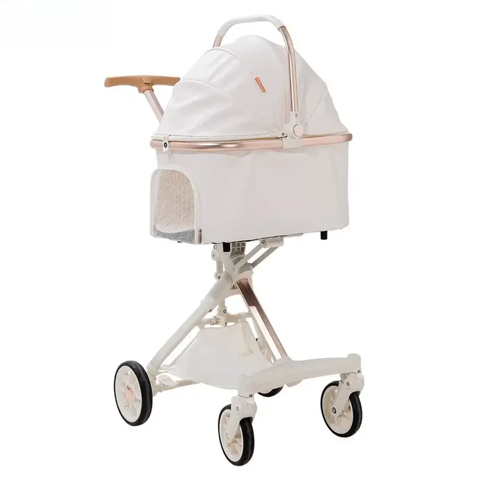 Poussette légère et portable pour chiens, sac de transport pliable pour animaux de compagnie avec co