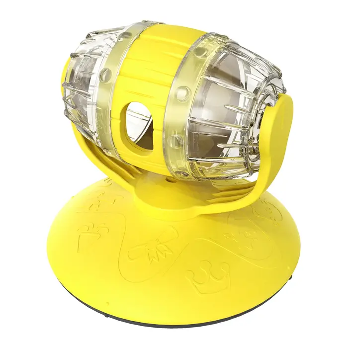 Jouet distributeur de friandises pour chat rotatif à 360° °   Roue alimentaire rotative anti-fuite, 