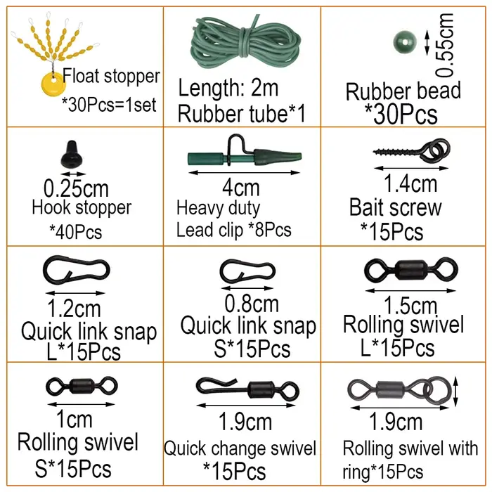 Ensemble d'accessoires pour la pêche à la carpe