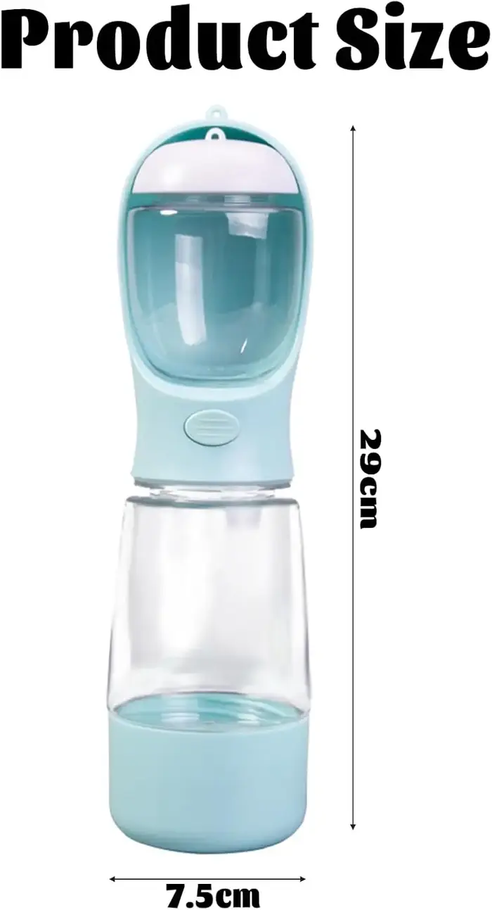Bouteille d'eau portable pour chien, bouteille d'eau portable pour chiens et chats en déplacement, b