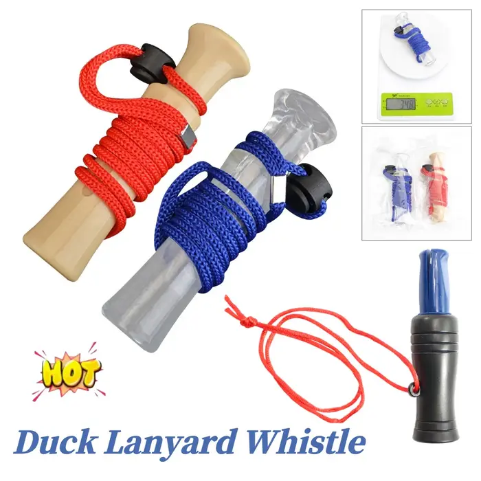 Sifflet d'appel canard léger avec lanière - Appeaux perdrix mallard accessoire chasse camping