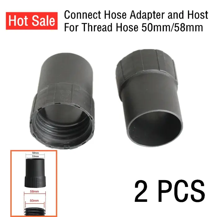 Connecteur hôte pour aspirateur industriel 2P 53/58mm, adaptateur de tuyau de connexion et hôte pour