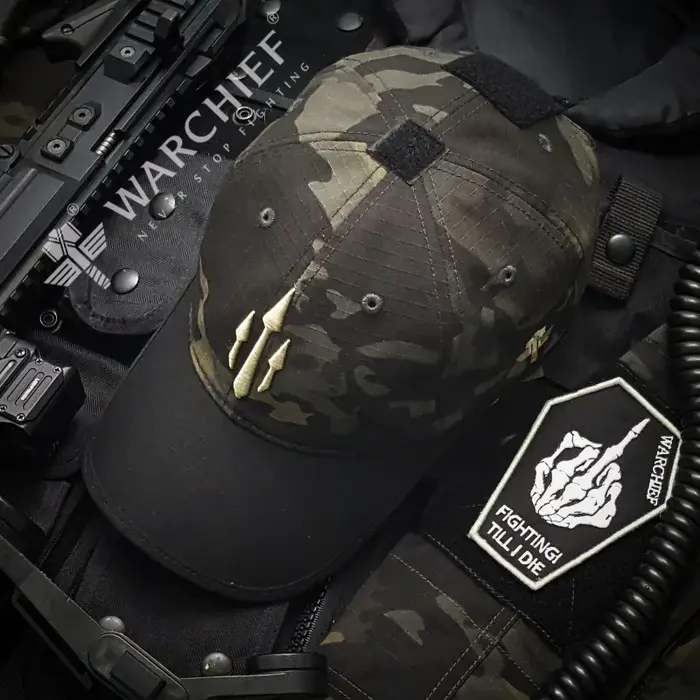 Casquette tactique camouflage Multicam Black - Chapeau de chasse sportif pour randonnée et activités outdoor