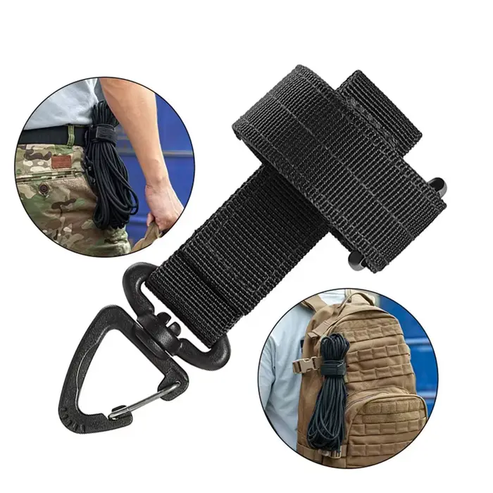 Mousqueton de montagne pour clés et équipement - Accessoire ceinture randonnée et camping