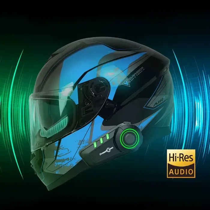 Casque de moto sans fil FreedConn, écouteurs Bluetooth étanches pour moto, communicateur pour casque