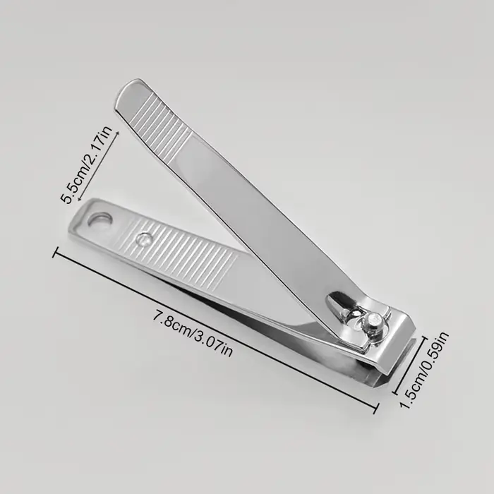 Coupe-ongles professionnel en métal, coupe-ongles avec lime à ongles, outils de manucure tranchants 