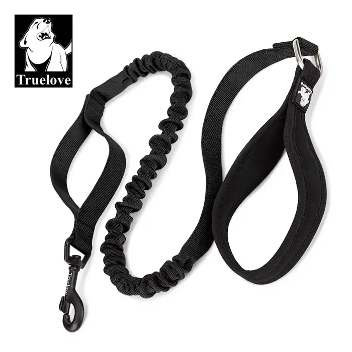 TrueLove – laisse pour animaux de compagnie, élastique, résistant à la traction, pour grands, moyens