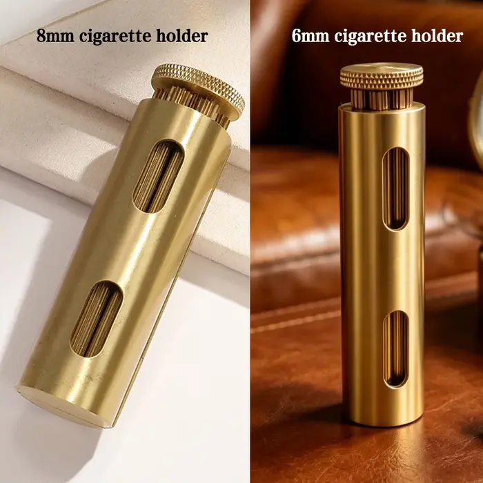Machine à rouler les cigarettes en laiton, compatible avec les embouts filtrants de 6 mm et 8 mm de 